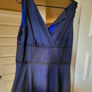 14 w womens formal gown , knee length , connected woman brand